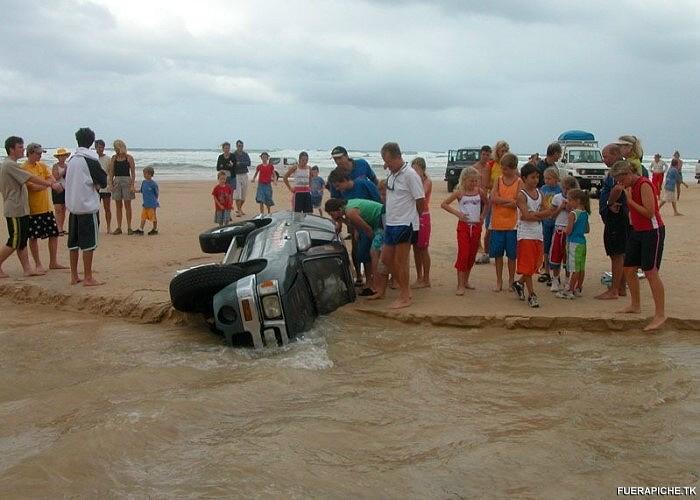 4x4 atascado en arena 4x4